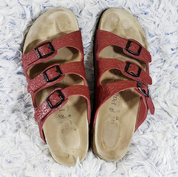 Birkenstock Shoes - Birkenstock Papillio Florida Red size 9